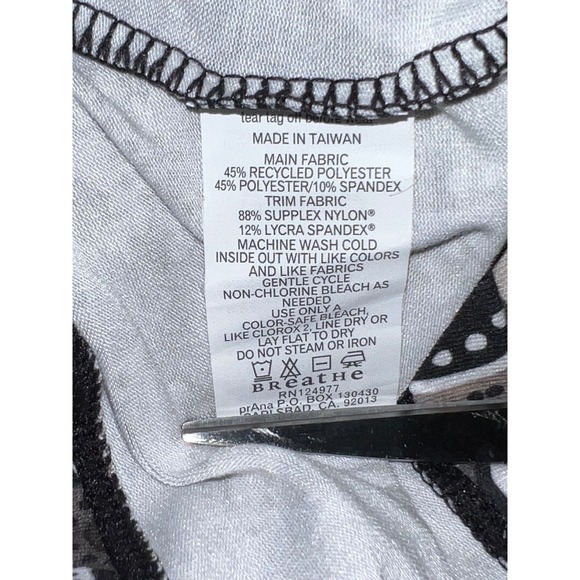 NEW Prana Veeda Tank Top Womens Medium Black Paisley Floral Strappy Shelf Bra - Picture 6 of 7